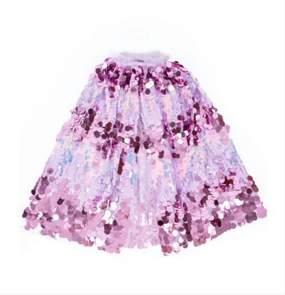 Purple Sequins Princess Cape