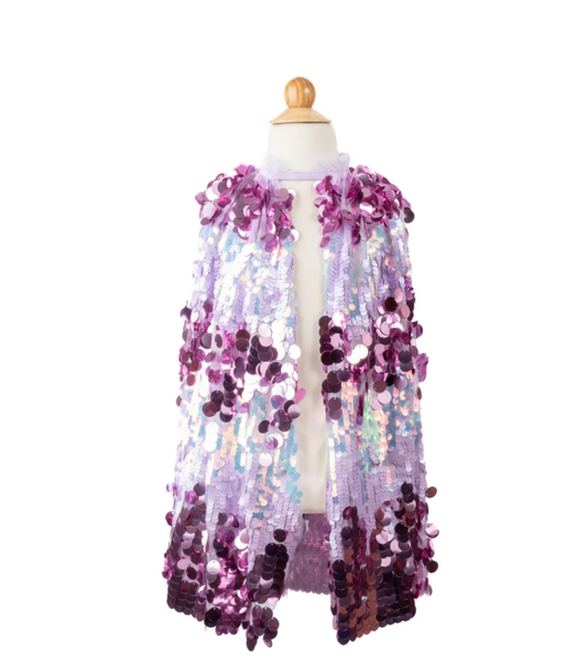 Purple Sequins Princess Cape