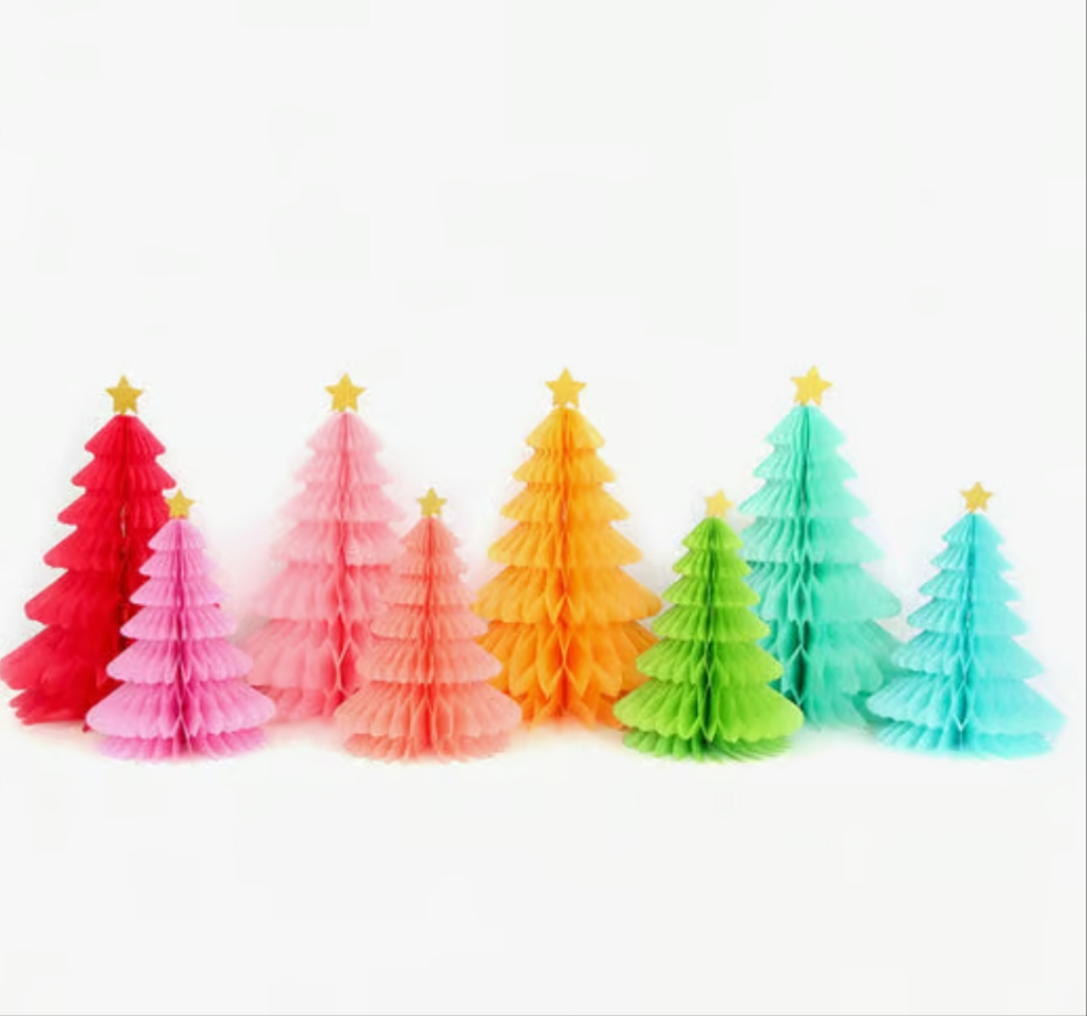 Rainbow Tree Set Christmas