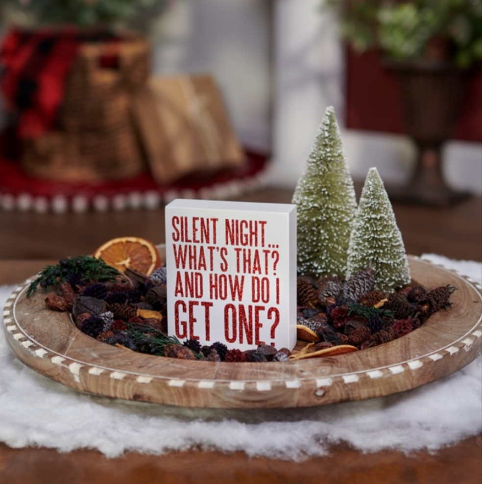 Silent Night Sign