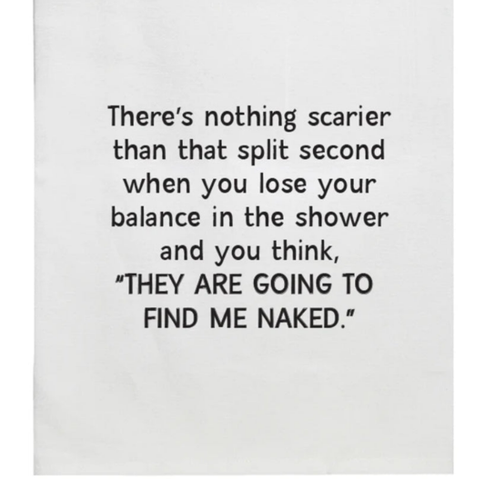 Naked in the Shower Tea Towel