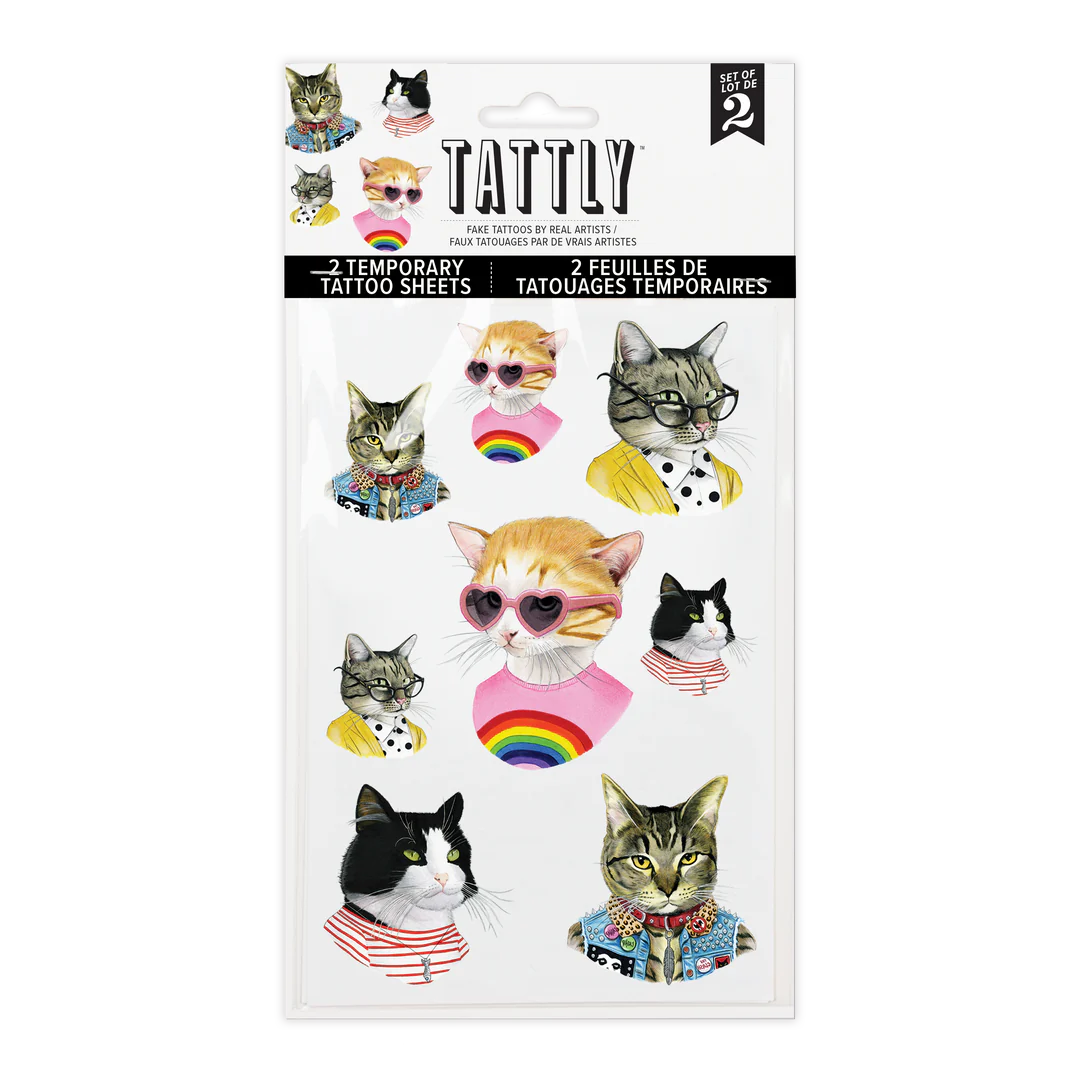 Cat People Tattoo Sheet