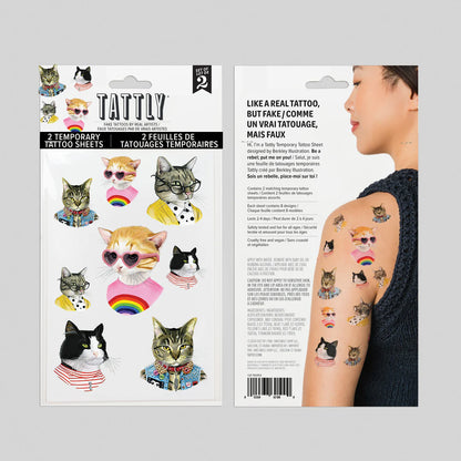 Cat People Tattoo Sheet