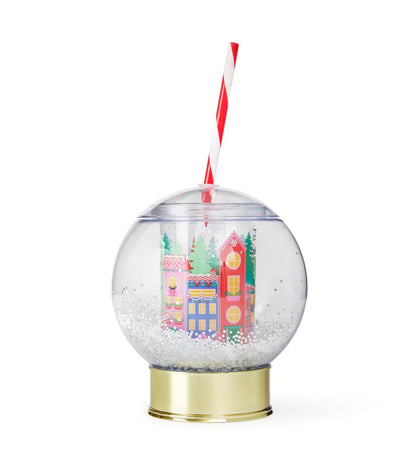 Holiday Village Snowglobe Sipper