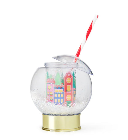 Holiday Village Snowglobe Sipper