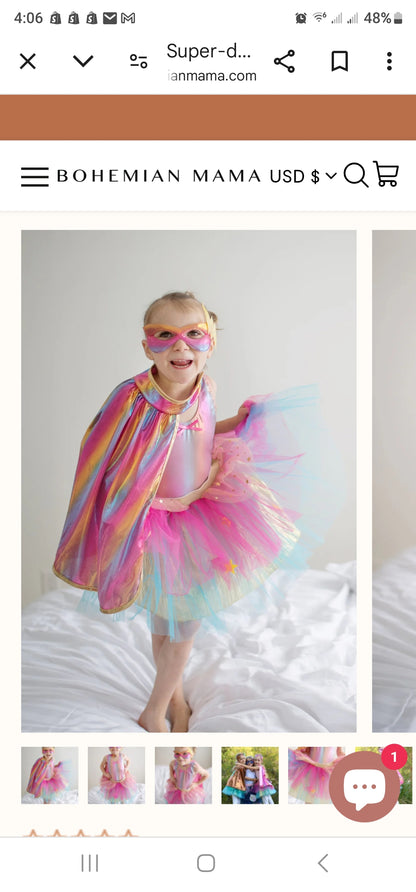 Rainbow Tutu Hero Costume