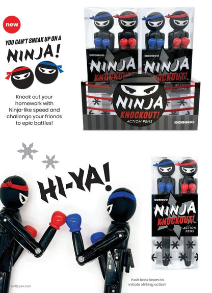 NINJA KNOCKOUT ACTION  PENS