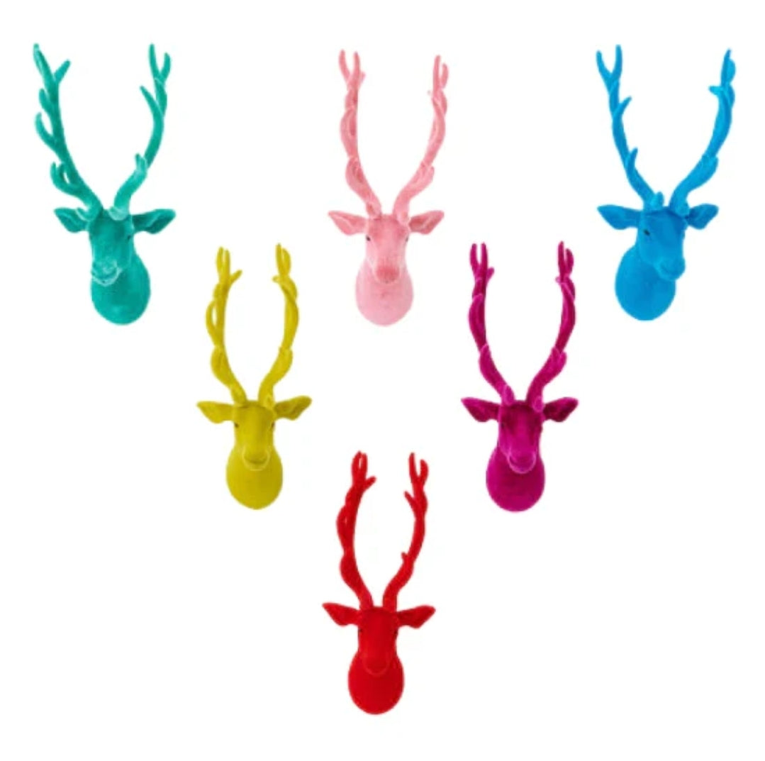 Flocked Deer Wall Mount