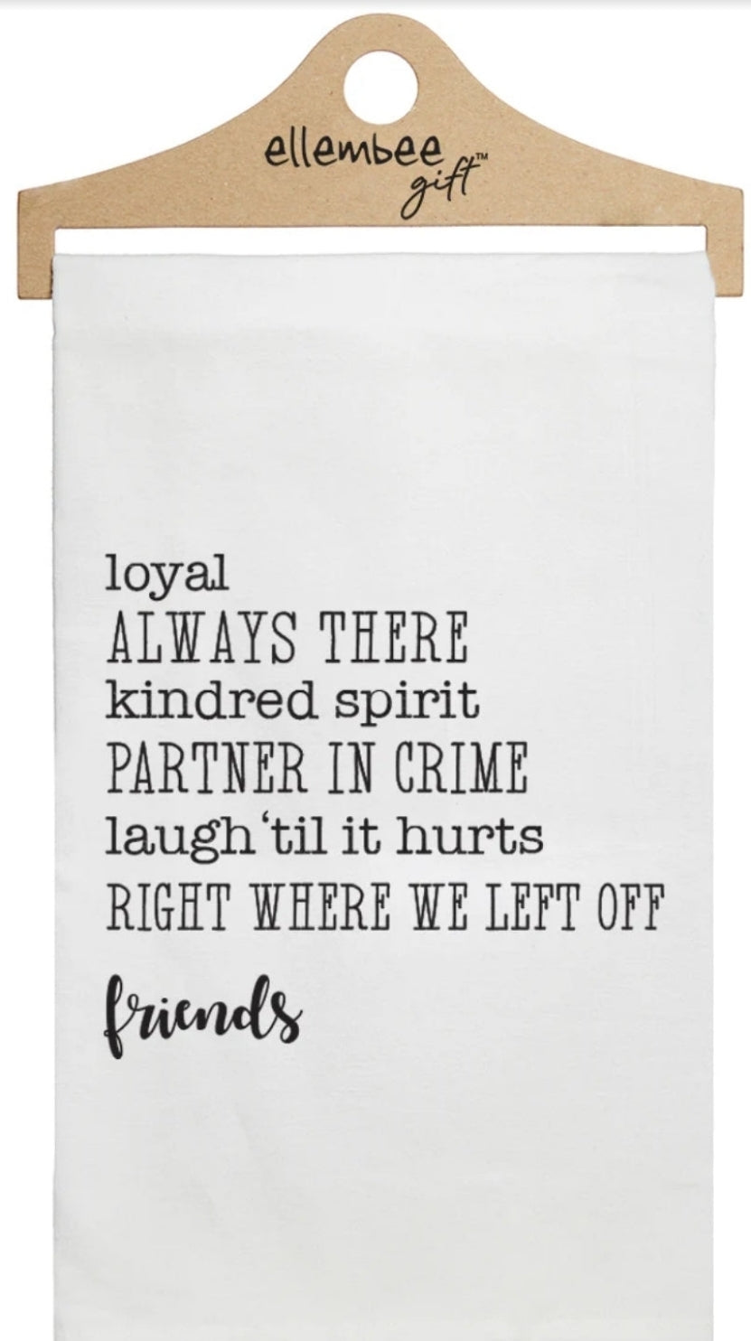 Loyal Friends Tea Towel