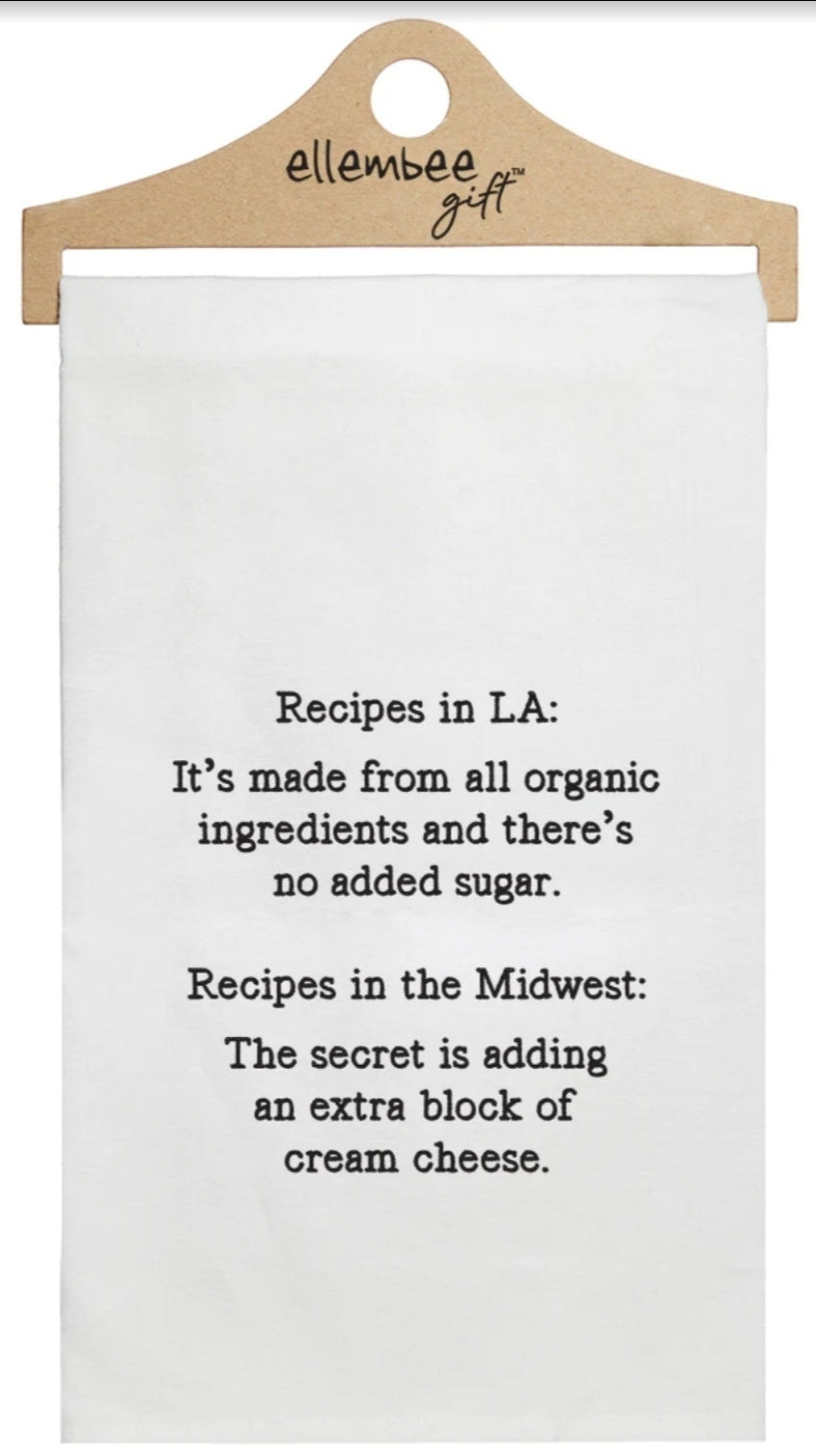 Recipes in LA Tea Towel