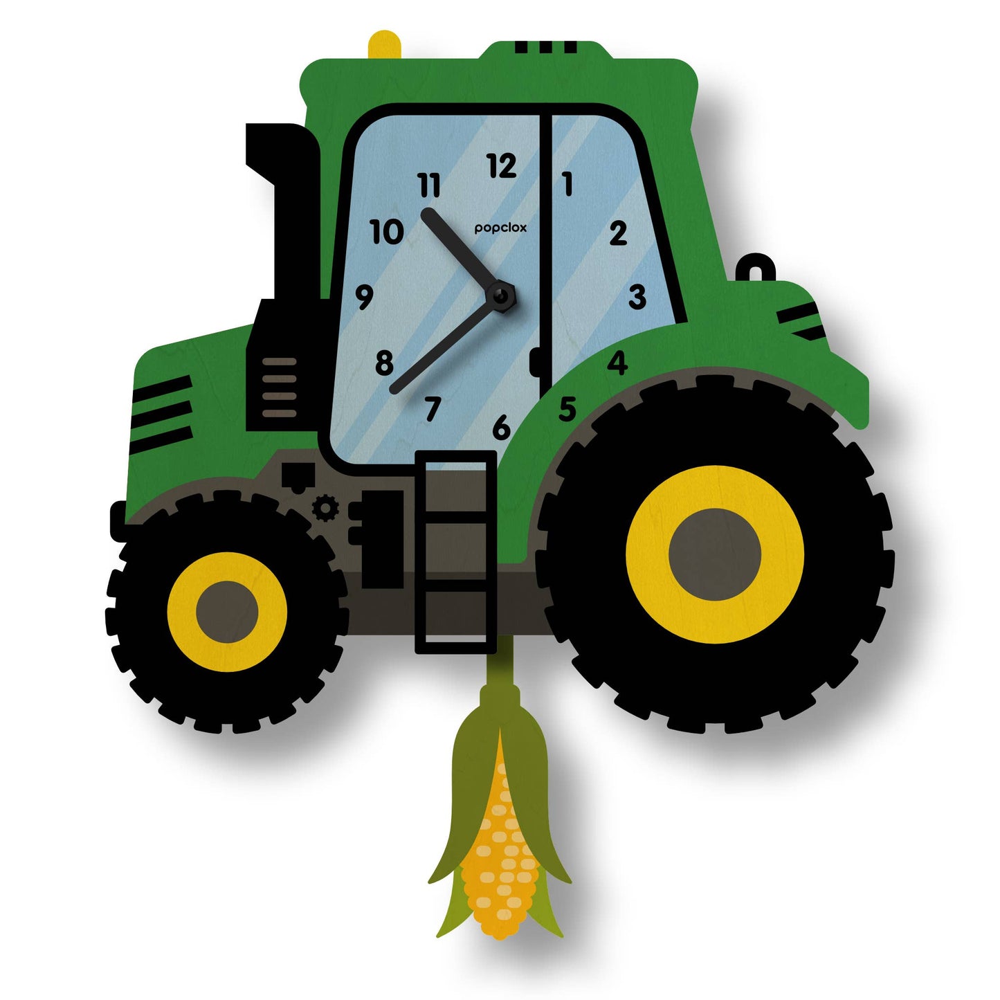 Tractor Pendulum Clock - Wood