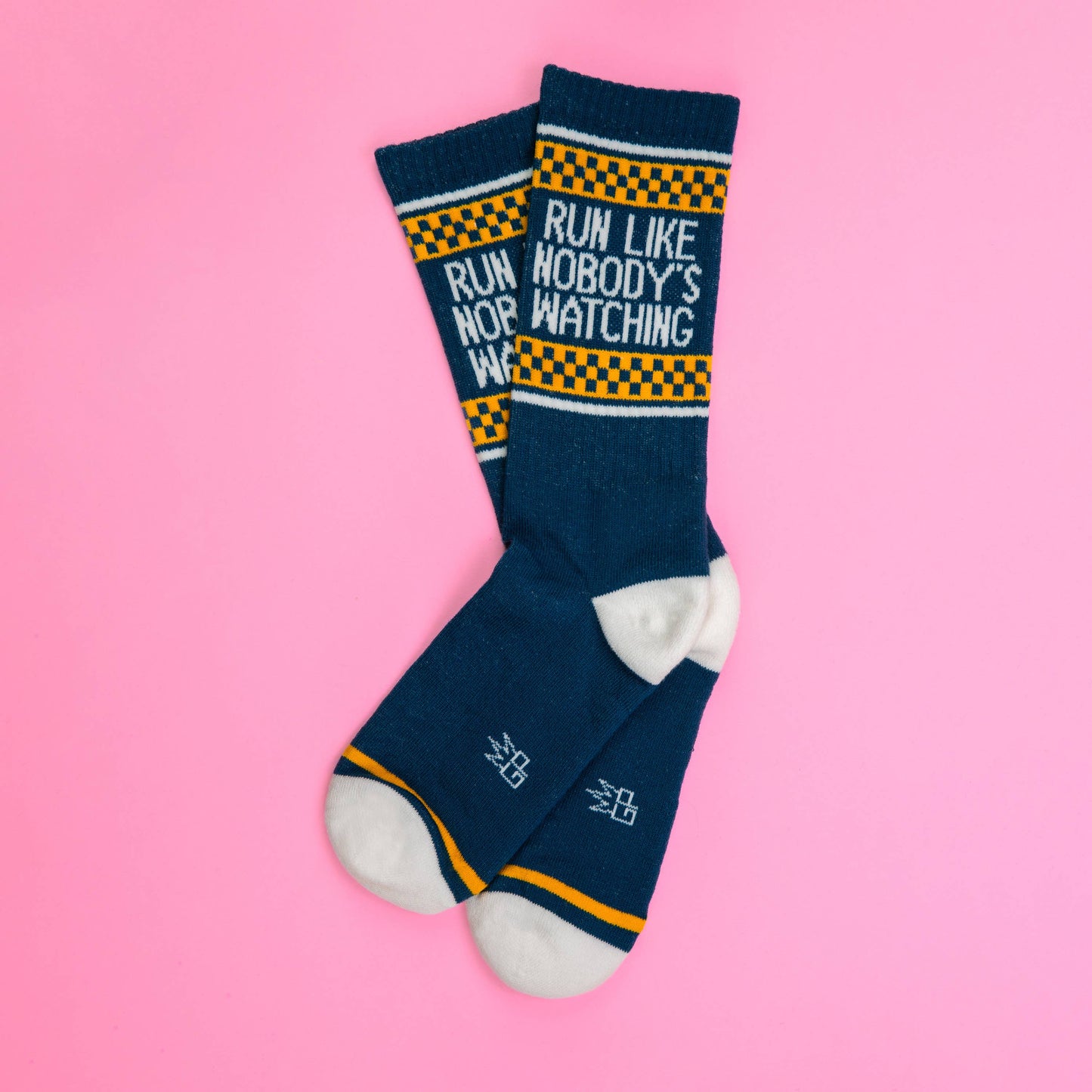 Run Like Nobody's Watching Gym Crew Socks