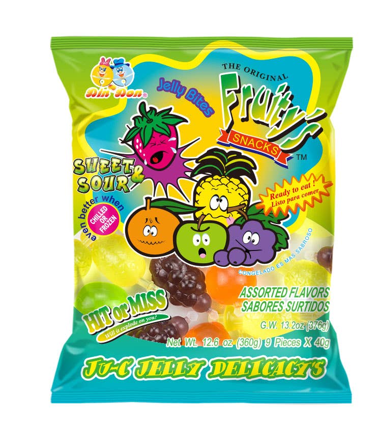 Fruity's Ju-C Jellies Sweet & Sour 12.6oz Bag, 30ct