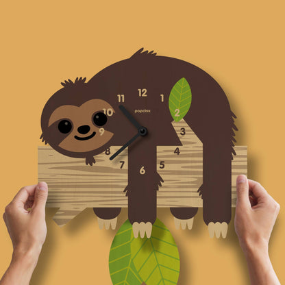 Sloth Pendulum Clock - Wood