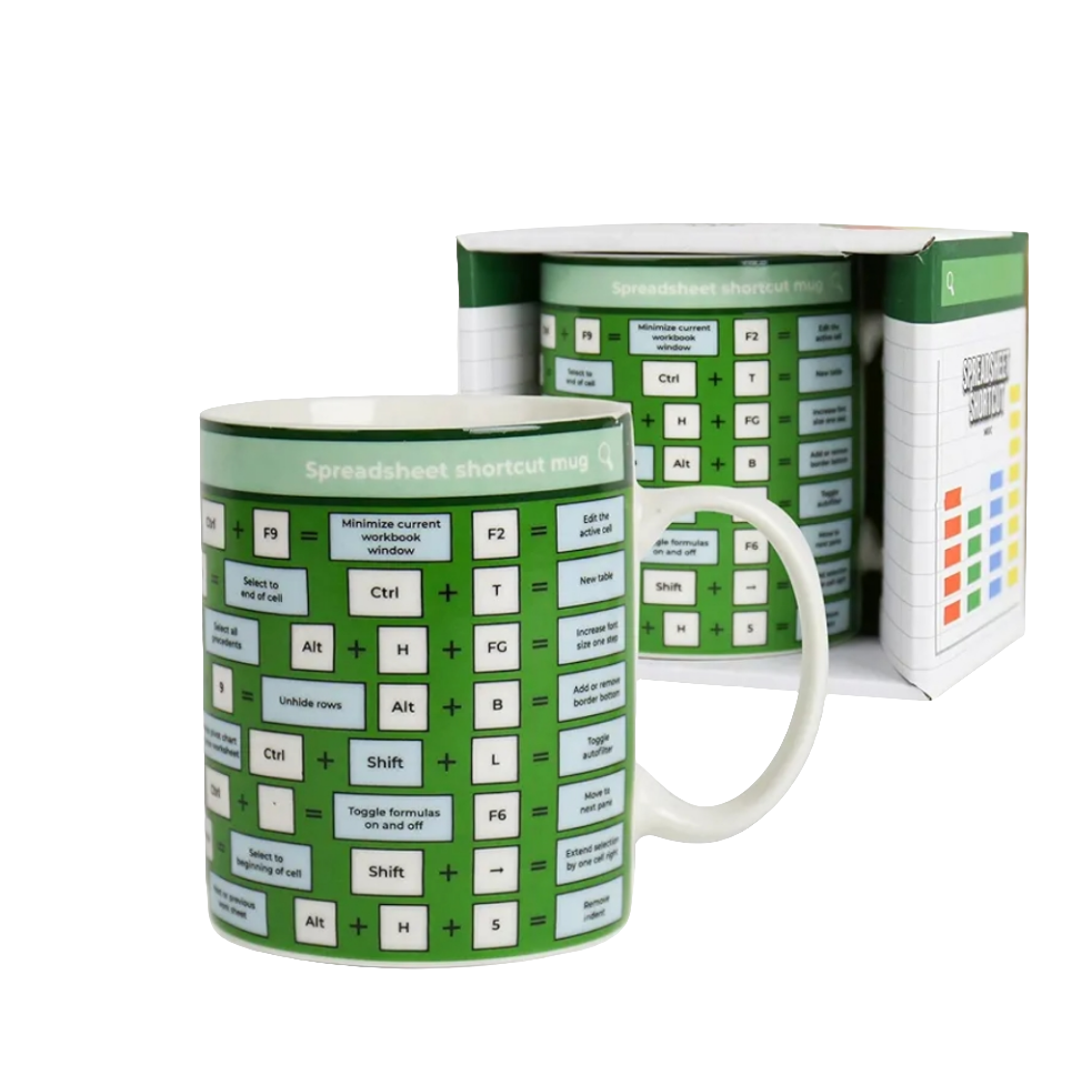 Spreadsheet Shortcut Mug