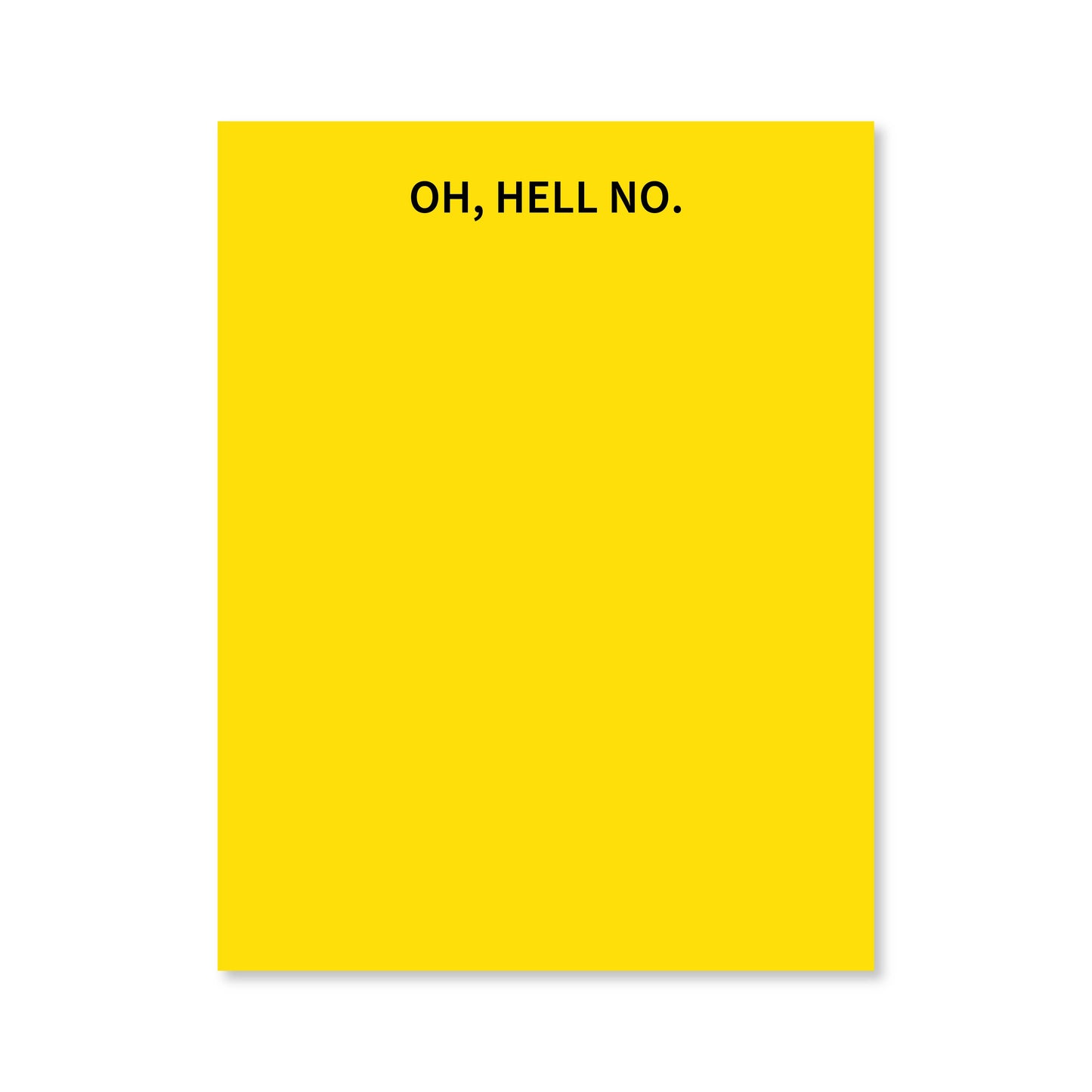 Oh Hell No Notepad