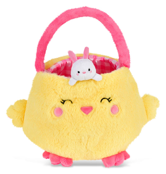 HOPPY CHICK BASKET PLUSH