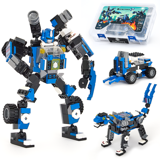 Robot 3-in-1 Building Toy Set (246 Pc) SnabGlider