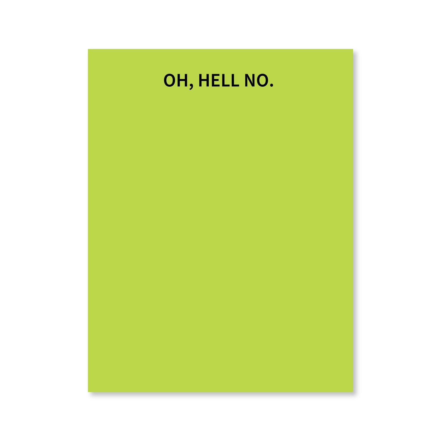 Oh Hell No Notepad