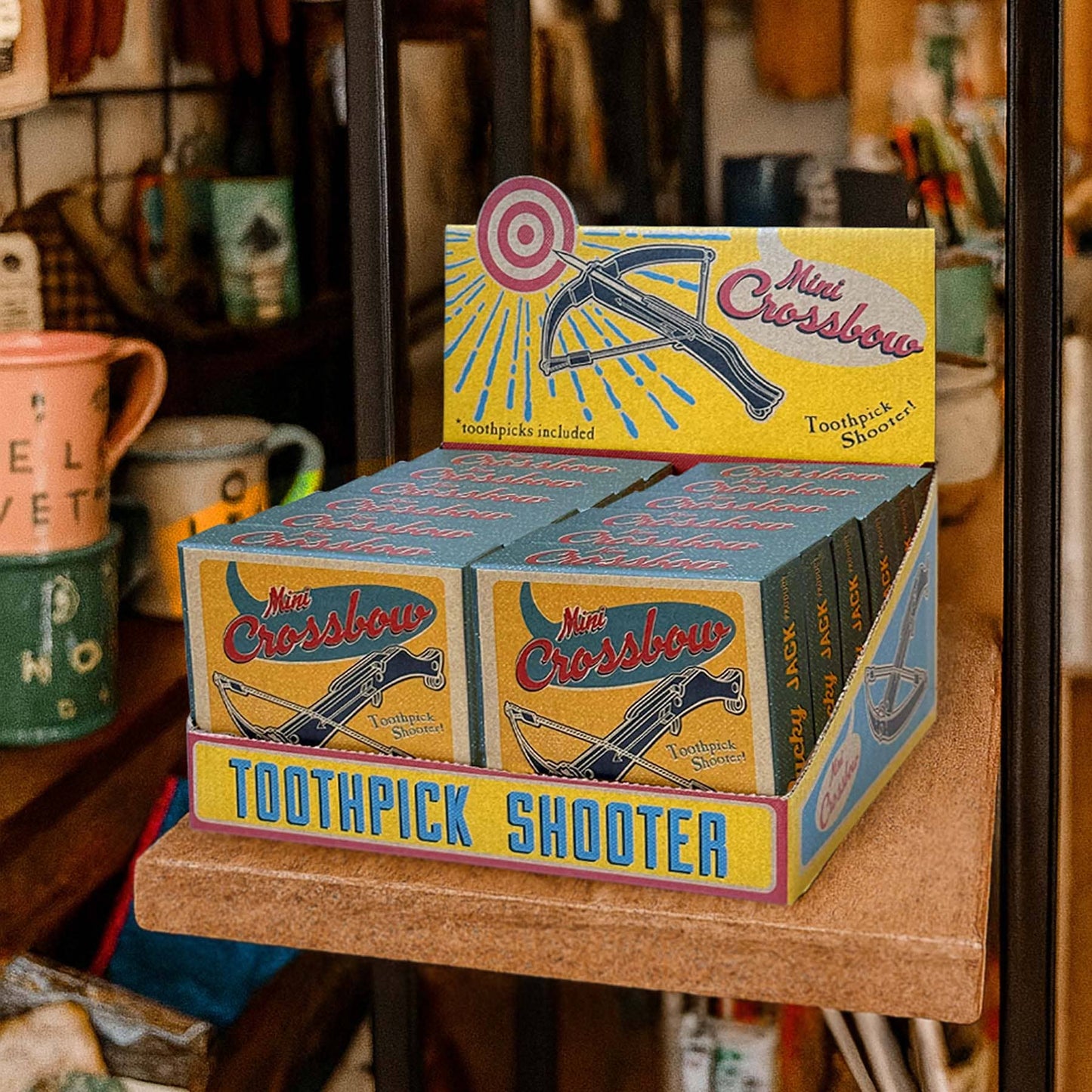 Mini Crossbow Toothpick Shooter (12 pk. Skid)