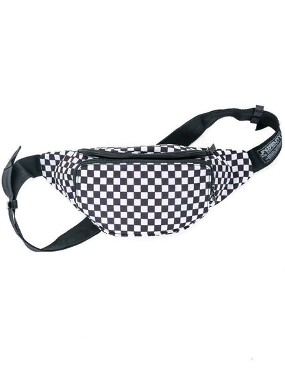 83901: Bum Bag |2 Pocket Crossbody Fanny Pack |INDY Check Bl