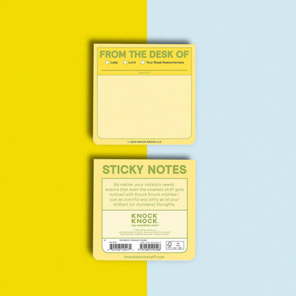 From the Desk Of Sticky Note (Yellow)