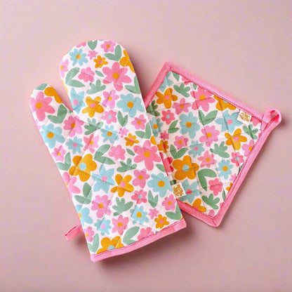 Oven Mitt + Pot holder Set - Kitchen Accessory