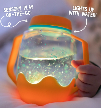 Orange Sensory Play Jar