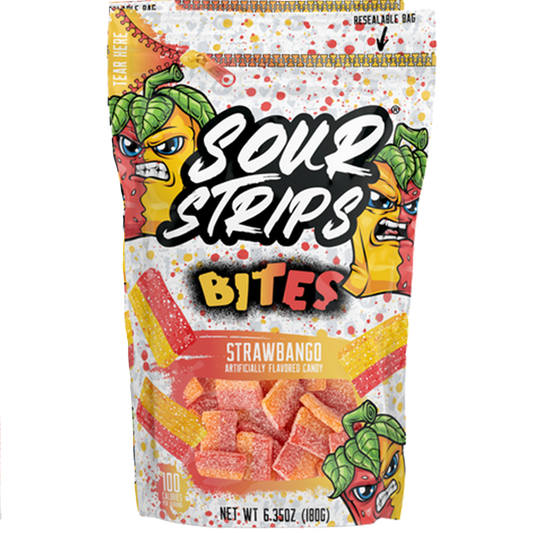 Sour Strips Strawbango Bites 6.35 oz