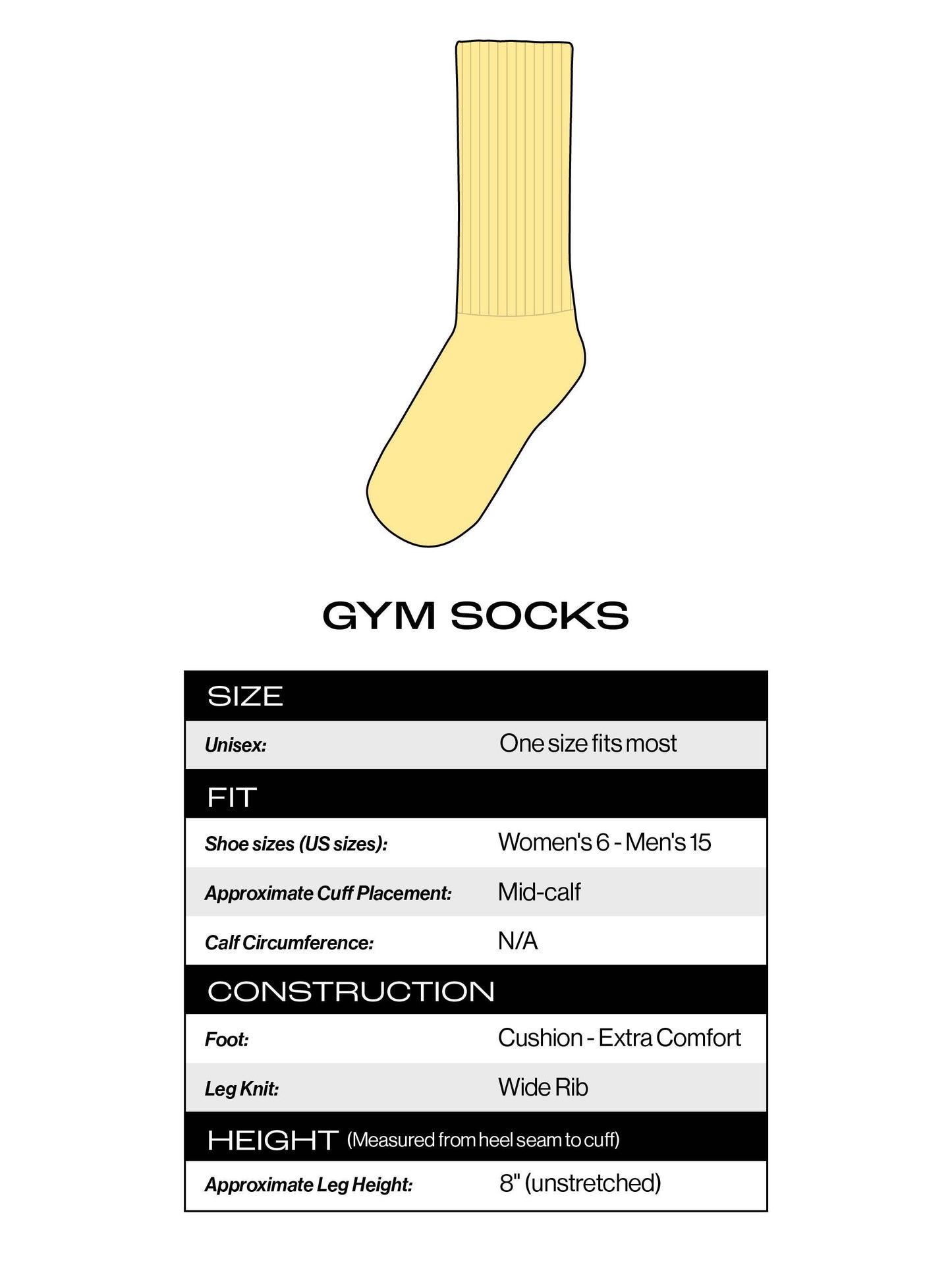 Body By Pickleball Gym Crew Socks