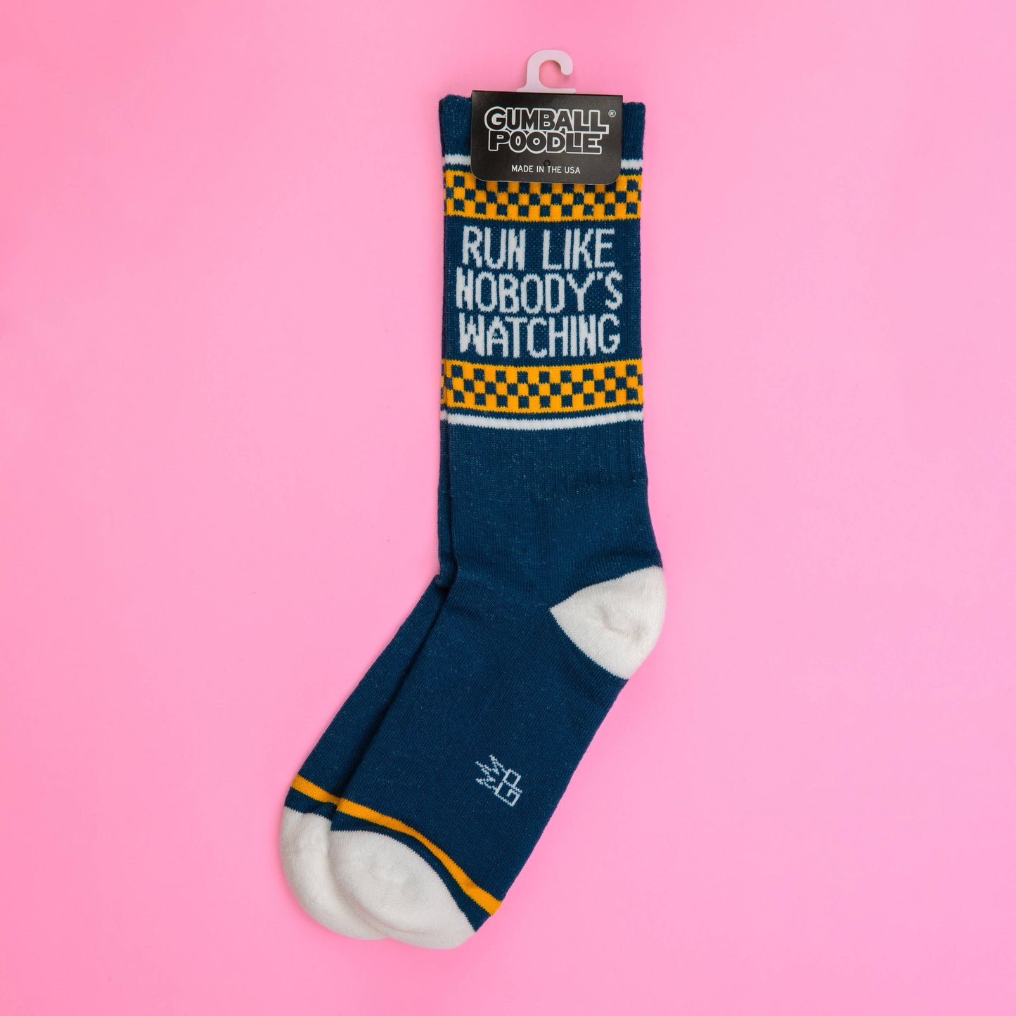 Run Like Nobody's Watching Gym Crew Socks