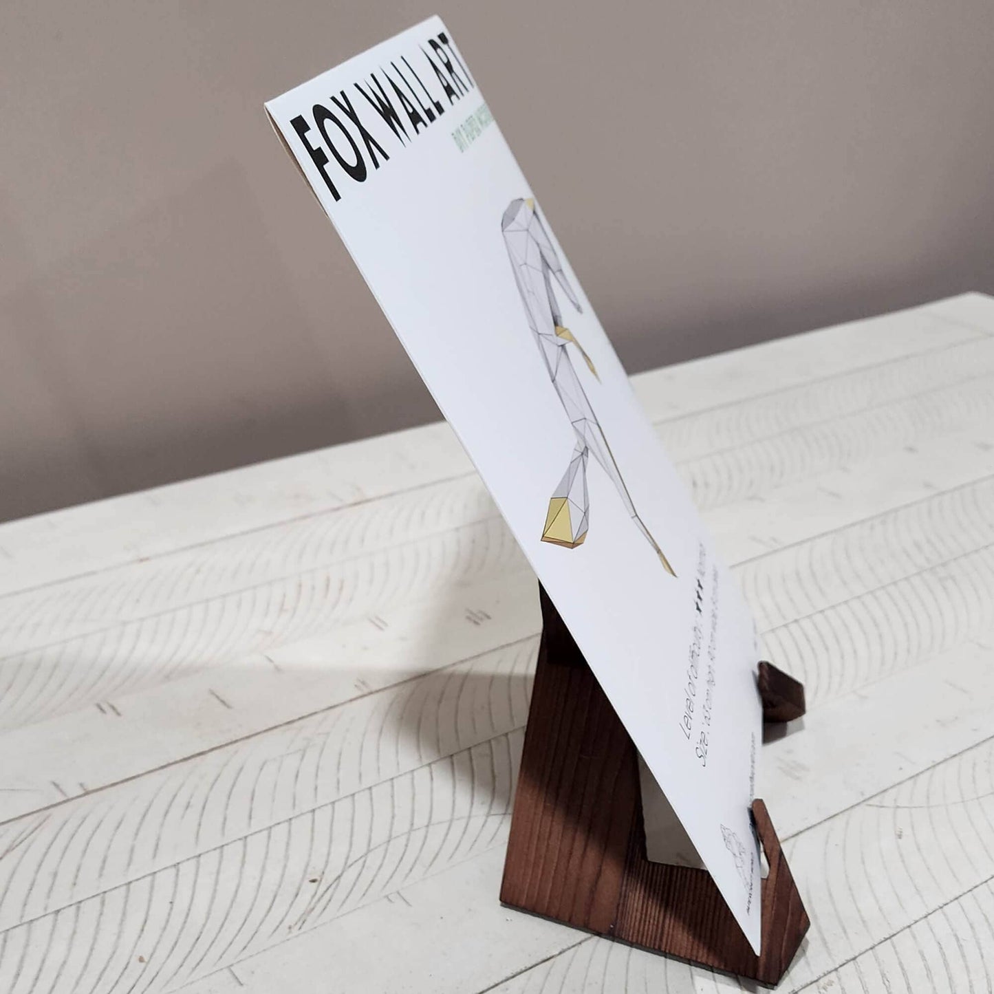 Fox Pounce 3D PaperCraft Origami Wall Art