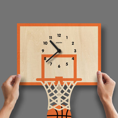 Basketball Pendulum Clock - Wood