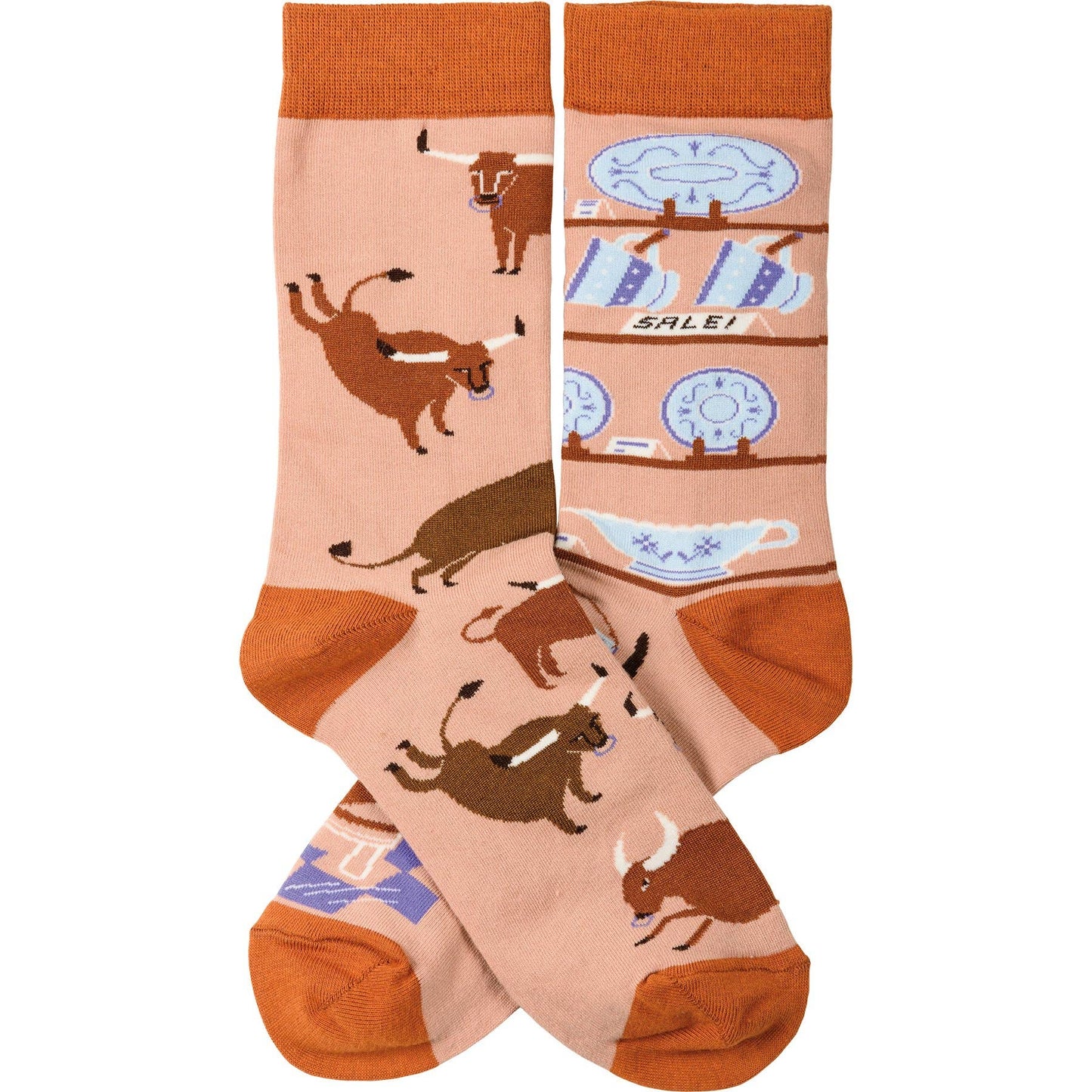 Bull And China Shop Socks