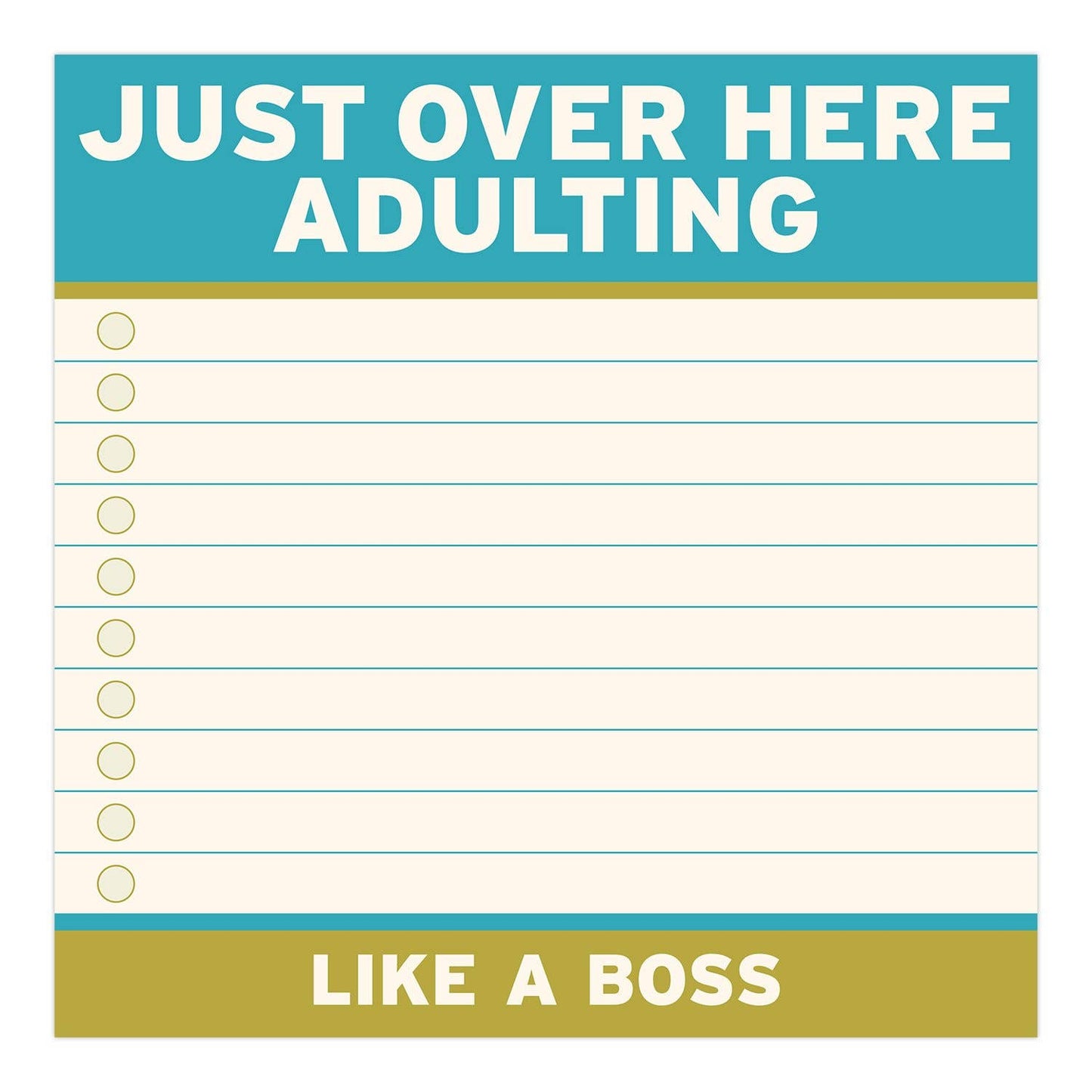 Adulting Large Sticky Notes (4 x 4-inches)