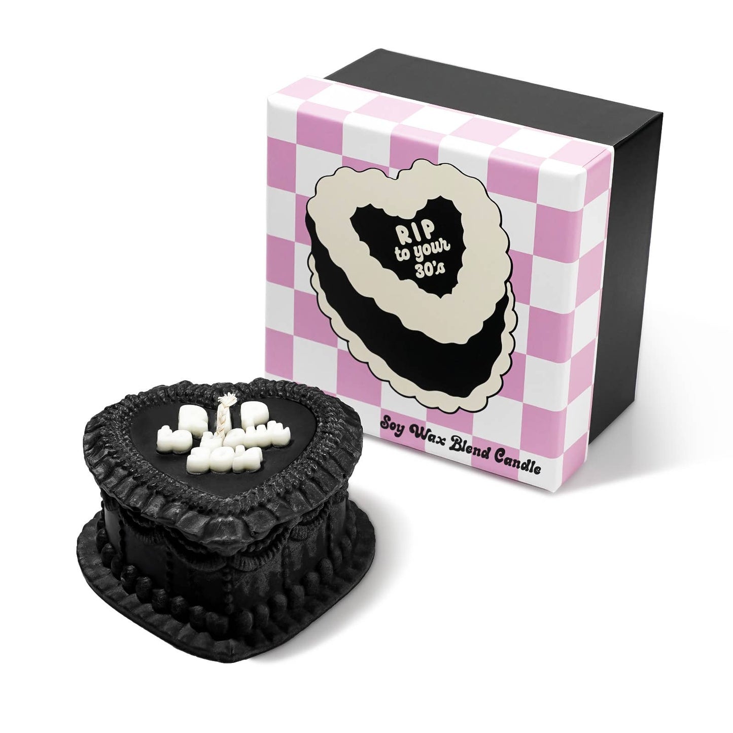RIP YOUR 30'S Heart Candle (kitsch, birthday gift) (Copy)
