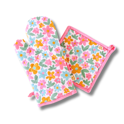 Oven Mitt + Pot holder Set - Kitchen Accessory