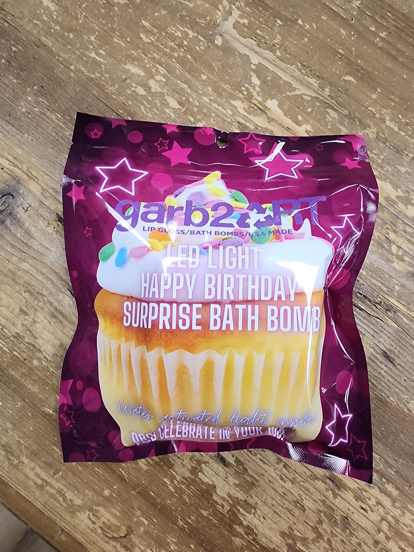 LED Light Birthday Bath Bomb