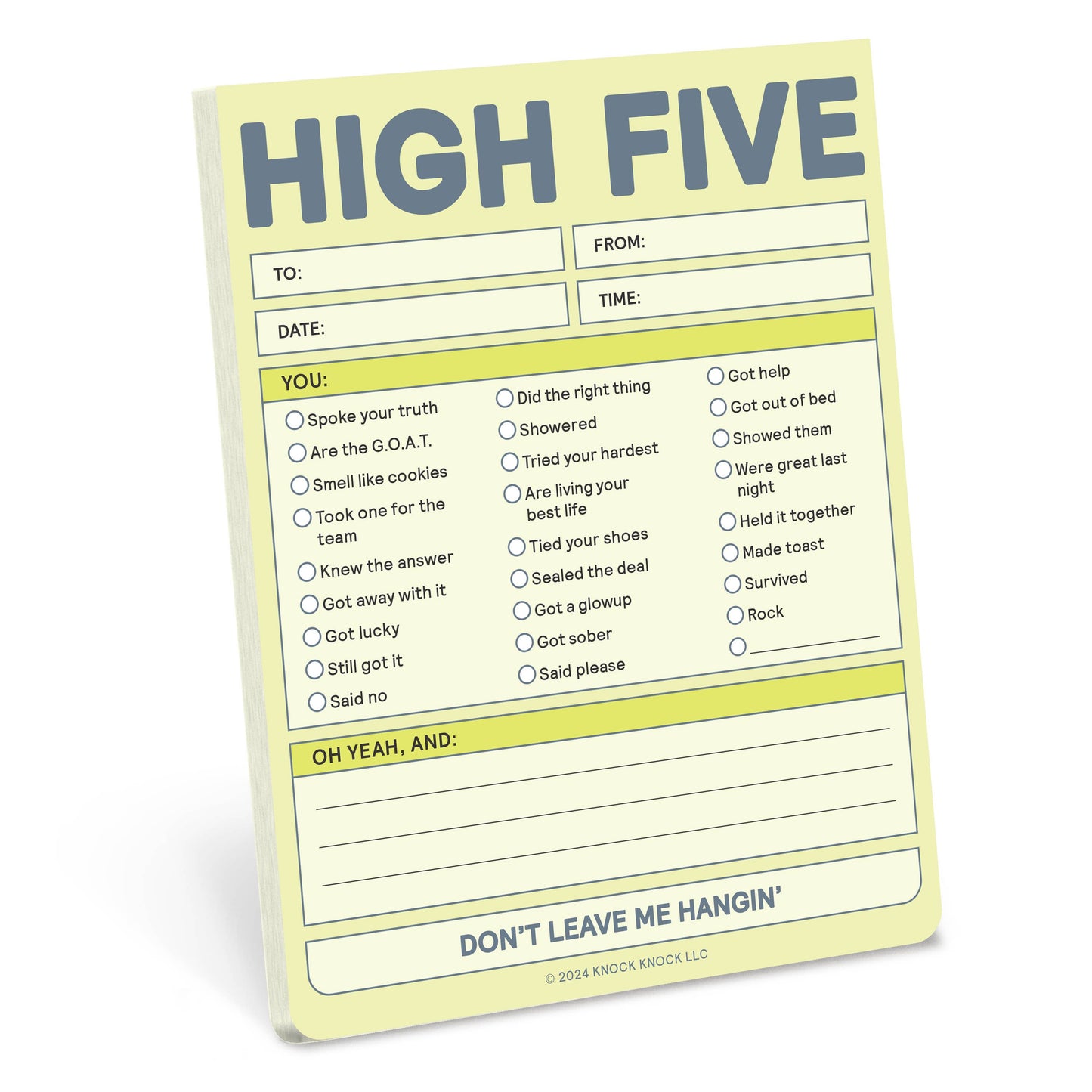 High Five Nifty Note (Pastel Version)
