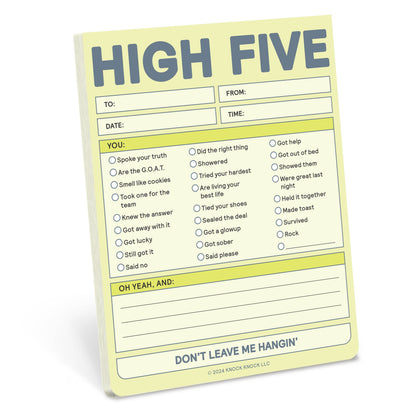 High Five Nifty Note (Pastel Version)
