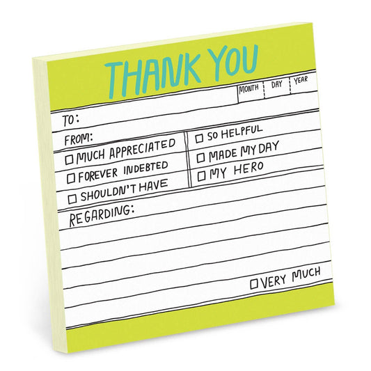 Hand-Lettered Thank You Sticky Notes